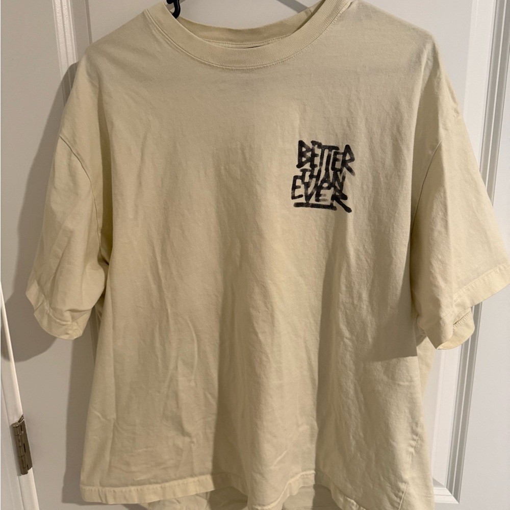 H&M Beige Loose-Fit T-Shirt